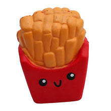 Lade das Bild in den Galerie-Viewer, 2Pcs Red fries Antistress Relief Squishy toy, Hamburger,French fries, Milk tea, Burgers,Cake
