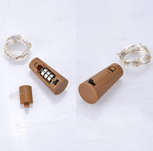 Load image into Gallery viewer, 3pcs blue 20Led Garland Copper Wire Corker String Fairy Lights For Glass Craft Bottle AZ12121
