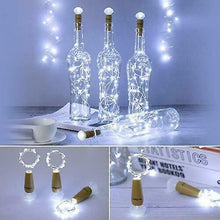 Load image into Gallery viewer, 3pcs blue 20Led Garland Copper Wire Corker String Fairy Lights For Glass Craft Bottle AZ12121
