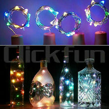 Load image into Gallery viewer, 3pcs blue 20Led Garland Copper Wire Corker String Fairy Lights For Glass Craft Bottle AZ12121
