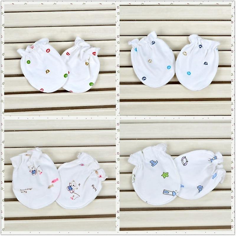 3PCs Gloves Mittens Cute Cartoon Baby / Anti Scratch Mittens Soft Gloves