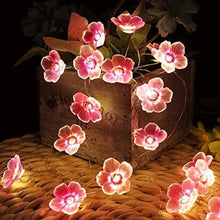 Load image into Gallery viewer, 2m Cherry Lighting Strings Blossom Flower LED String Fairy Lamp For Indoor Wedding Pink Bells Garland Deco
