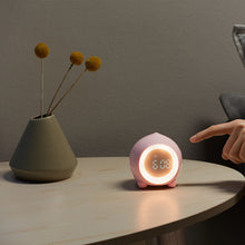 Load image into Gallery viewer, Smart Multi-Function Alarm Clock LED Display Cartoon Peach Small Night Lamp Timer USB Charging Sleeping Light
