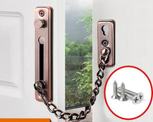 Load image into Gallery viewer, Locks Latches 304 Stainless Steel Anti Theft Door Chain Buckle Latch With Nail Free Glue
