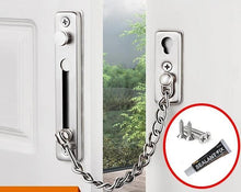 Load image into Gallery viewer, Locks Latches 304 Stainless Steel Anti Theft Door Chain Buckle Latch With Nail Free Glue

