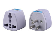 Lade das Bild in den Galerie-Viewer, 2Pcs eu plug Universal Plug Power Adapter,conversion Plug, Travel Adaptor, Three-pin AZ15420
