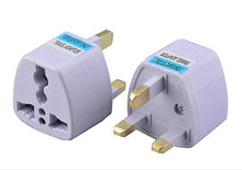Load image into Gallery viewer, 2Pcs uk plug Universal Plug Power Adapter,conversion Plug, Travel Adaptor, Three-pin AZ15421
