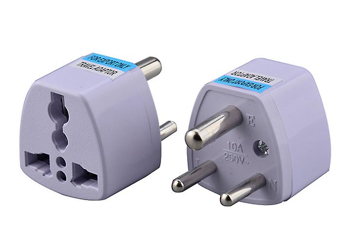 2Pcs Conversion Plug ，South Africa Plug Universal Plug Power Adapter, Travel Adaptor, Three-pin