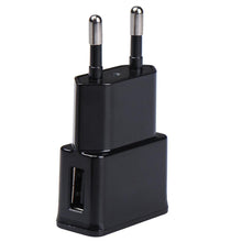 Load image into Gallery viewer, 2Pcs 1 port us plug black 5V 2A US/EU Plug Mobile Phone Power Adapter With Double Port AZ1566
