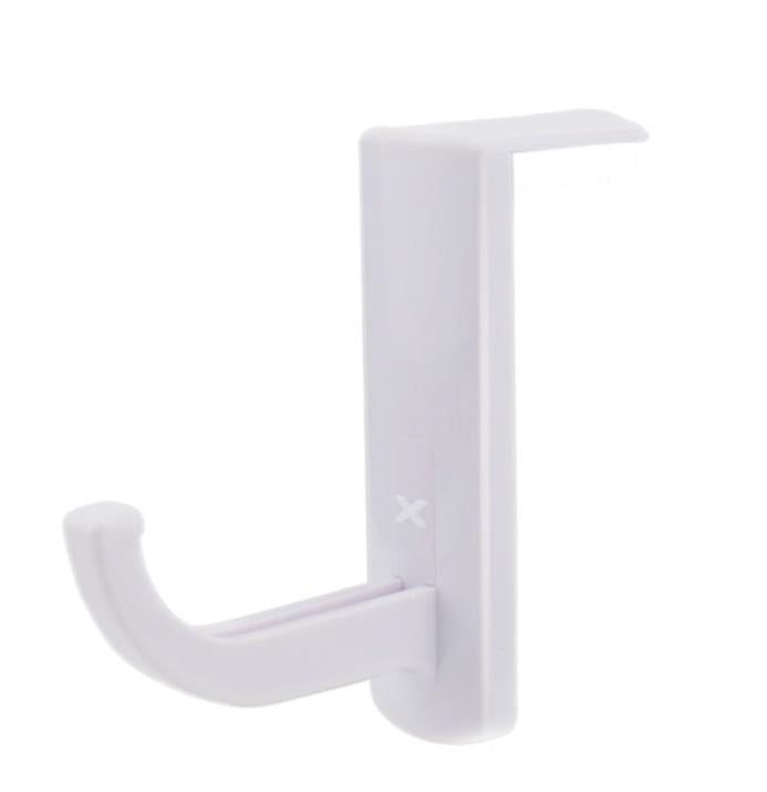 2Pcs white Universal Headphone Hanger PC Monitor Desk Headset Stand Holder Hook AZ1477