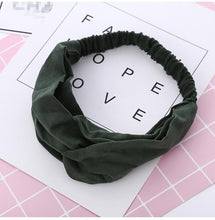 Load image into Gallery viewer, Headbands Vintage Cross Knot Elastic Hair Bands
