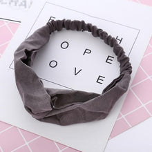 Load image into Gallery viewer, Headbands Vintage Cross Knot Elastic Hair Bands
