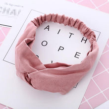 Load image into Gallery viewer, Headbands Vintage Cross Knot Elastic Hair Bands
