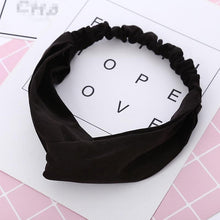 Load image into Gallery viewer, Headbands Vintage Cross Knot Elastic Hair Bands
