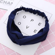 Load image into Gallery viewer, Headbands Vintage Cross Knot Elastic Hair Bands
