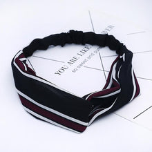 Load image into Gallery viewer, Headbands Vintage Cross Knot Elastic Hair Bands
