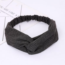 Load image into Gallery viewer, Headbands Vintage Cross Knot Elastic Hair Bands
