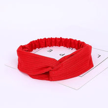 Load image into Gallery viewer, Headbands Vintage Cross Knot Elastic Hair Bands
