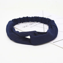 Load image into Gallery viewer, Headbands Vintage Cross Knot Elastic Hair Bands

