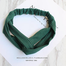 Load image into Gallery viewer, Headbands Vintage Cross Knot Elastic Hair Bands
