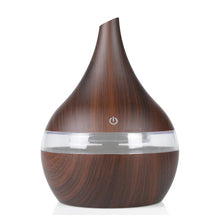 Load image into Gallery viewer, brown Wood Ultrasonic 7 Color Changing Usb Electric Aroma Air Diffuser 300ml - Home AZ20323
