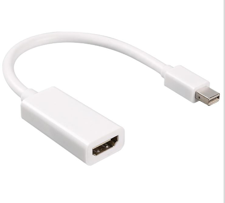 2Pcs white Mini DisplayPort DP to HDMI Cable 15cm AZ19221