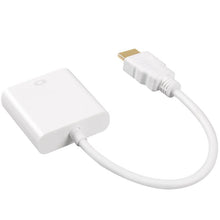 Lade das Bild in den Galerie-Viewer, 2Pcs without audio and power supply white 17cm HDMI to VGA Cable - HDMI Male to VGA Female cable AZ1684
