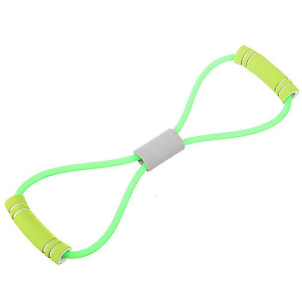 2Pcs green Eight-character Rally, Breast Expander, Chest Shaper, Yoga Rubber Band, Stretch Band AZ13737