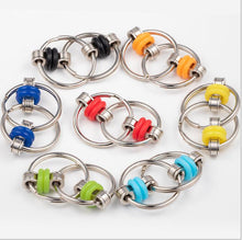 Lade das Bild in den Galerie-Viewer, 2Pcs green Decompression Fingertip Chain Iron Ring Keychain Adult Vent Toy AZ10451
