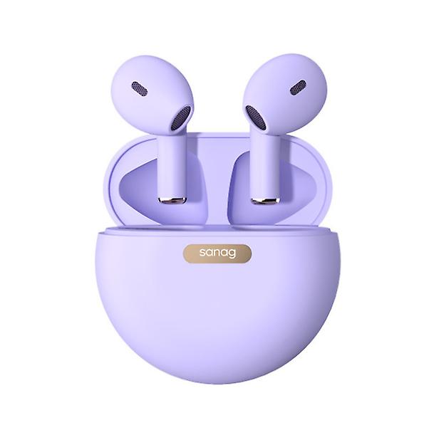 purple Wireless bluetooth 5.0 earphone in-ear TWS noise-canceling waterproof headphones AZ13968