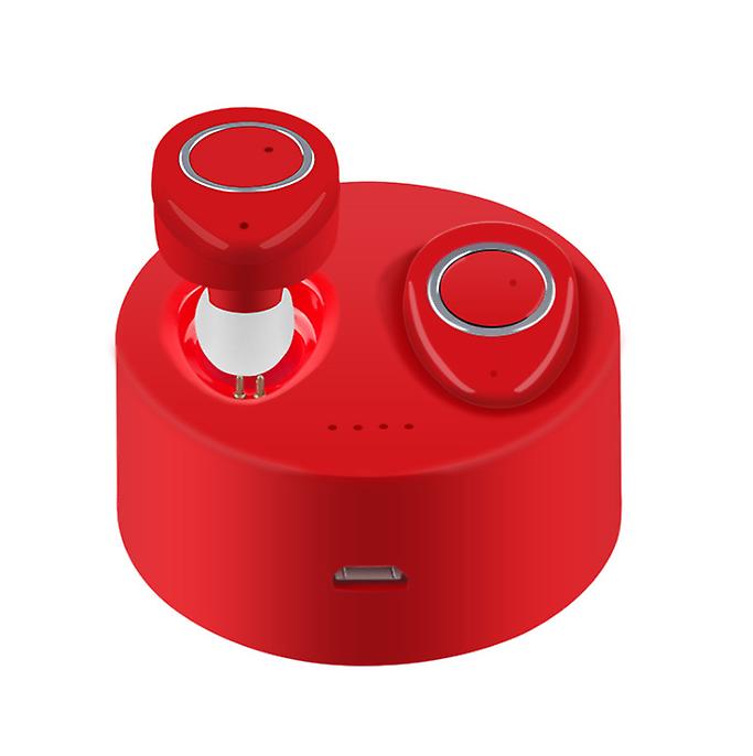 red tws wireless bluetooth 5.0 headset, mini in-ear sports wireless headset AZ12680