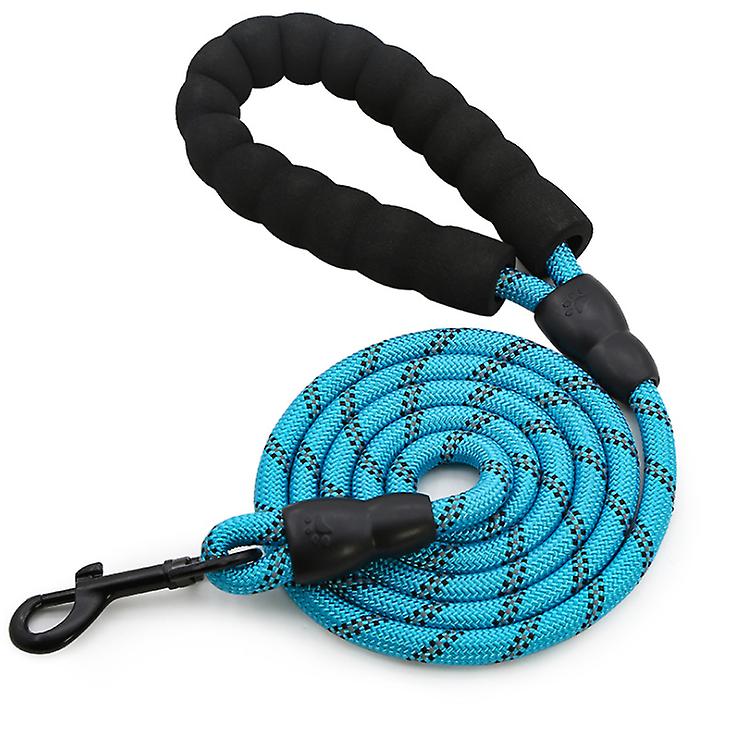 2Pcs S blue Pet leash, reflective nylon rock climbing round rope dog leash, dog leash AZ19389