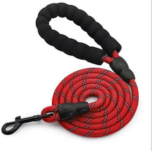 Load image into Gallery viewer, 2Pcs S red Pet leash, reflective nylon rock climbing round rope dog leash, dog leash AZ19395
