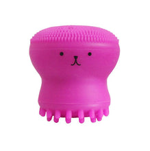 Lade das Bild in den Galerie-Viewer, 2Pcs red Octopus Shape Silicone Face Cleansing Brush - Face Washing Scrub, Skin Care,cleansing instrument brush AZ14734
