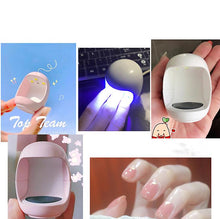 Load image into Gallery viewer, 2Pcs white Mini single finger nail lamp, USB UV LED nail polish glue nail Dryers lamp AZ17953

