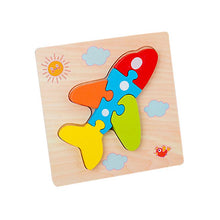 Load image into Gallery viewer, 2Pcs aircraft Children&#39;s wooden 3D geometric puzzle, baby early education jigsaw puzzle building block educational toy AZ12285
