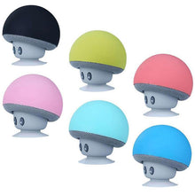 Load image into Gallery viewer, 2Pcs pink Cartoon Mushroom Head wireless Bluetooth Speaker Suction Cup Phone Holder Portable Outdoor Sound AZ16106
