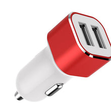 Lade das Bild in den Galerie-Viewer, 2Pcs gold Quick Charge Car dual-port usb car charger, multi-function cigarette lighter AZ21941
