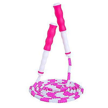Lade das Bild in den Galerie-Viewer, 2Pcs pink Soft Beaded Skipping Rope With Adjustable Section,Skipping Rope Without Tangles,fitness sports equipment AZ21968
