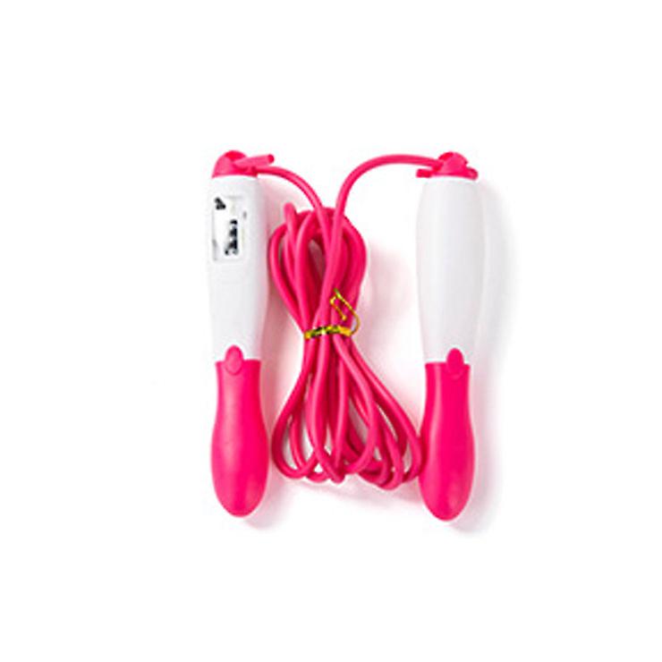 2Pcs red Professional electronic counting skipping rope, endurance Training Aerobic Exercise Fitness AZ19166