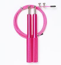 Lade das Bild in den Galerie-Viewer, 2Pcs pink Plastic Handle Steel Wire Skipping Rope, Adult Weight Loss Fitness Exercise Equipment AZ13582
