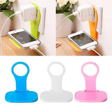 Lade das Bild in den Galerie-Viewer, 2Pcs Folding Wall Charger Adapter Holder Bracket Stand Support Charge Hanger AZ16686
