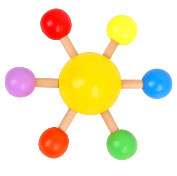 2Pcs yellow Fingertip Top Colorful Spinning Top,Wooden Fun Leisure Decompression Toy AZ12047