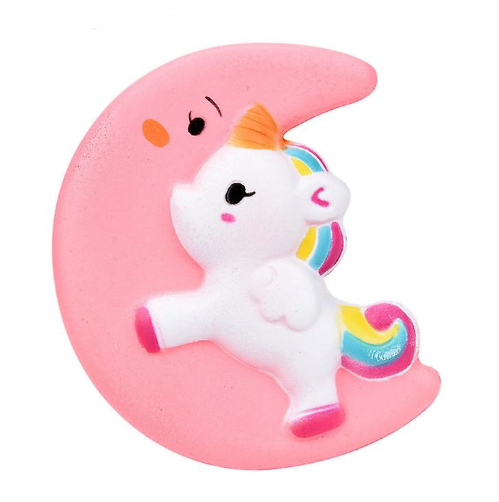 2Pcs Pink moon Animal Squishy slow rebound decompression toy-relieve stress AZ13940