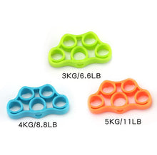 Load image into Gallery viewer, 2Pcs 4KG/8.8LB royal blue Silicone finger tensioner, silicone tension trainer, fitness exercise rehabilitation training device AZ17857
