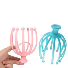 Load image into Gallery viewer, 2Pcs blue Octopus Scalp Massager,Steel Ball Head Massage Relaxation 12 Finger massage roller For Head AZ19004
