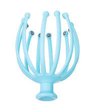 Load image into Gallery viewer, 2Pcs blue Octopus Scalp Massager,Steel Ball Head Massage Relaxation 12 Finger massage roller For Head AZ19004
