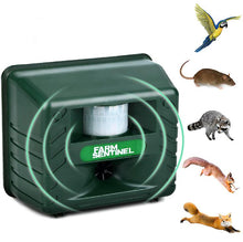 Lade das Bild in den Galerie-Viewer, AU Plug Garden outdoor ultrasonic rodent repeller, Pest raccoon bird animal repeller AZ17073
