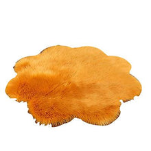 Load image into Gallery viewer, 35cm beige Plush round bedroom carpet round cushion AZ17499
