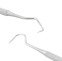Load image into Gallery viewer, 2Pcs Dental mirror Stainless steel dentist tools, double-head probe dental mirror tooth cleaning kit AZ21199
